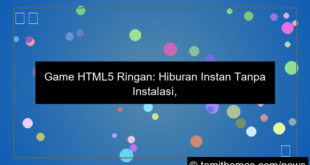 grafik game html5 ringan