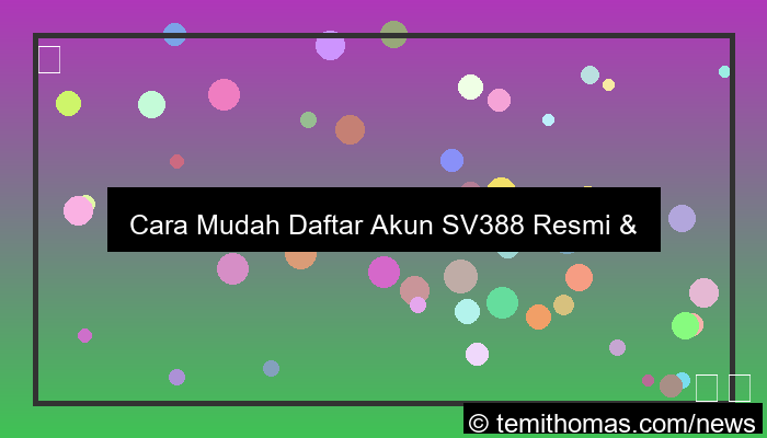 desain daftar akun sv388