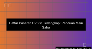 visual daftar pasaran sv388