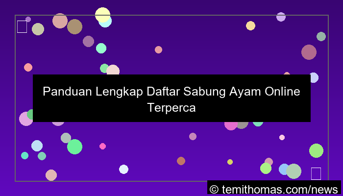 gambar daftar sabung ayam online