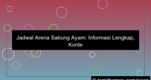 desain jadwal arena sabung ayam