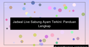 jadwal live sabung ayam