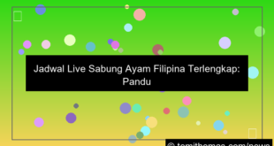 jadwal live sabung ayam filipina