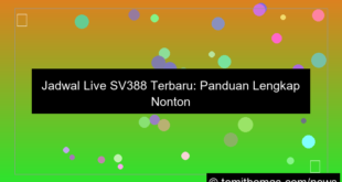 jadwal live sv388