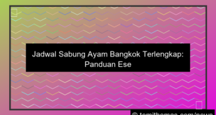 jadwal sabung ayam bangkok