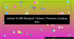 grafik jadwal sv388 bangkok