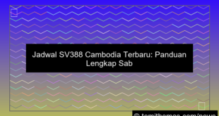 jadwal sv388 cambodia