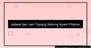 jam tayang sabung ayam filipina