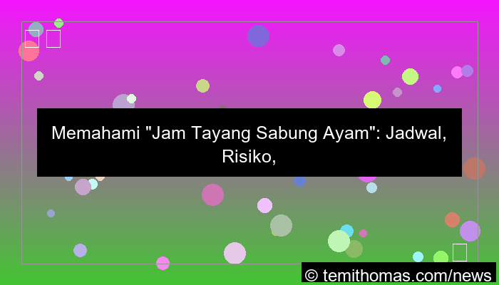 jam tayang sabung ayam