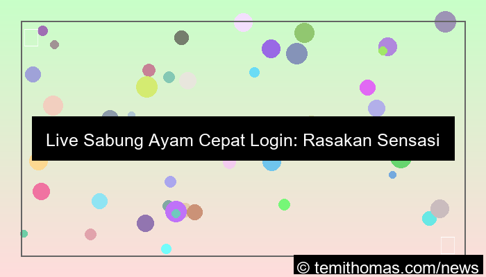 live sabung ayam cepat login