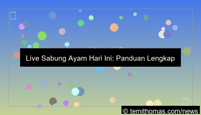 ilustrasi live sabung ayam hari ini