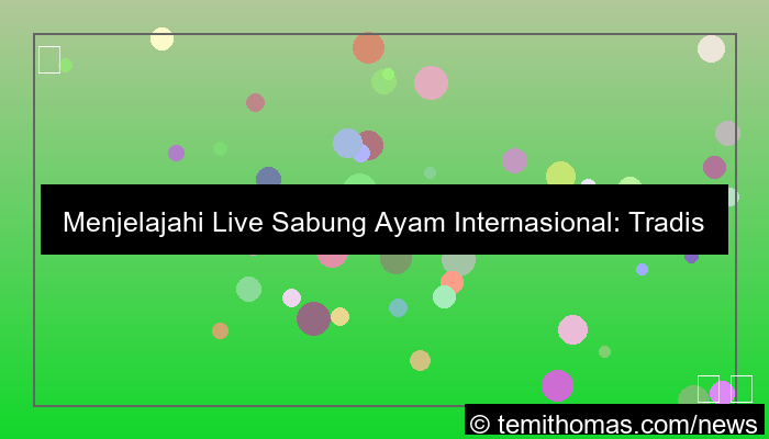 gambar live sabung ayam internasional
