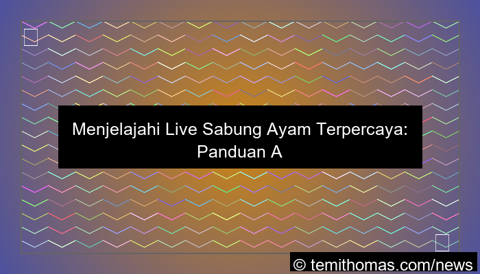visual live sabung ayam terpercaya