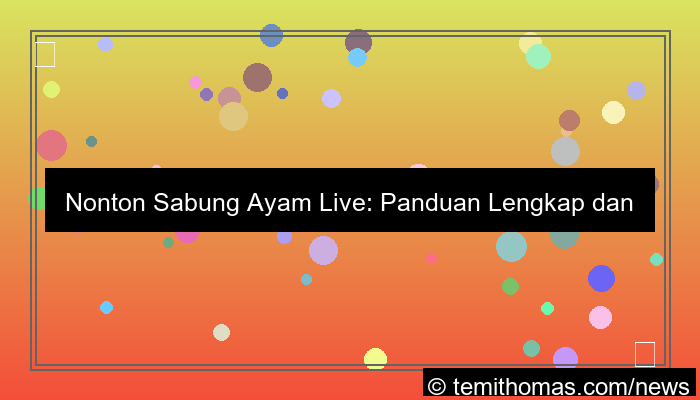 grafik nonton sabung ayam live