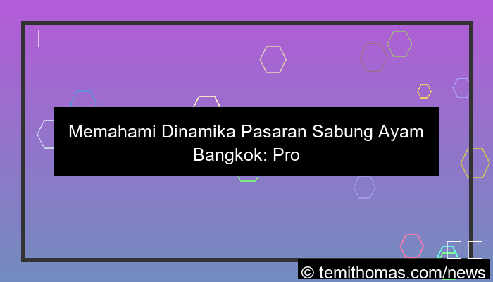 pasaran sabung ayam bangkok