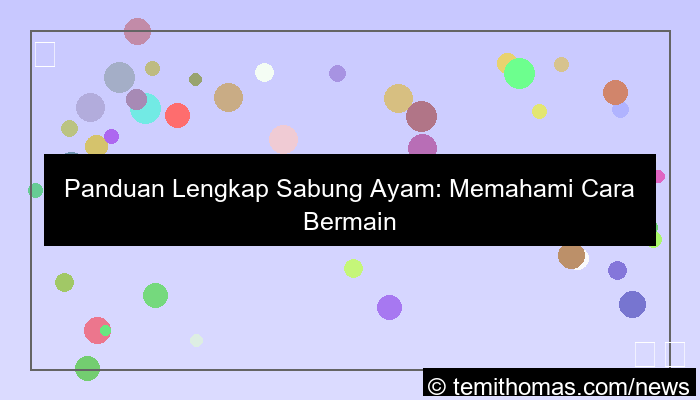 sabung ayam cara bermain