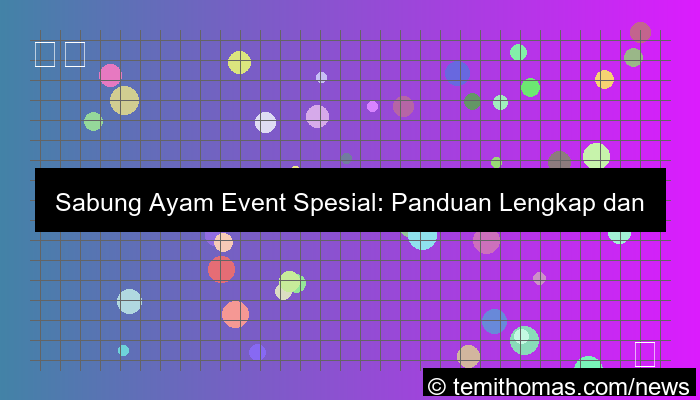 sabung ayam event spesial