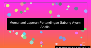 ilustrasi sabung ayam laporan pertandingan