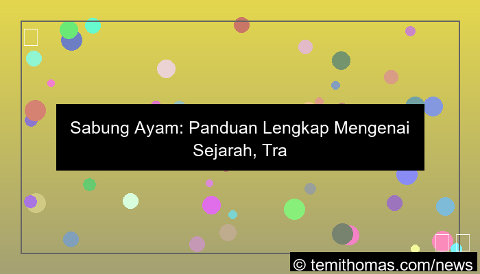 sabung ayam panduan lengkap