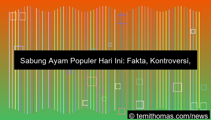 ilustrasi sabung ayam populer hari ini