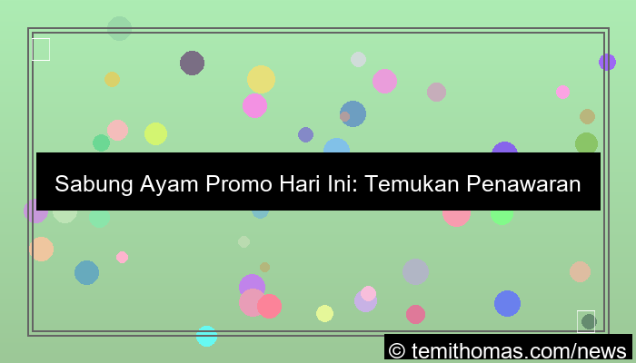 sabung ayam promo hari ini