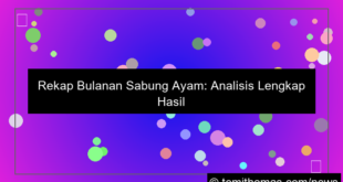 sabung ayam rekap bulanan