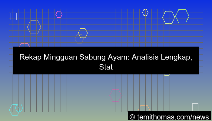 grafik sabung ayam rekap mingguan