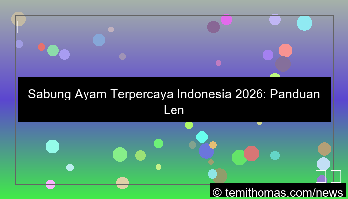 desain sabung ayam terpercaya indonesia 2026