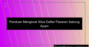 situs daftar pasaran sabung ayam