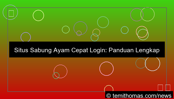 desain situs sabung ayam cepat login