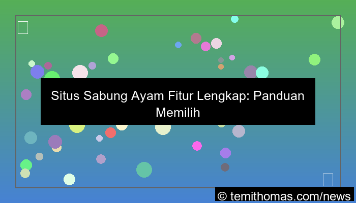 situs sabung ayam fitur lengkap