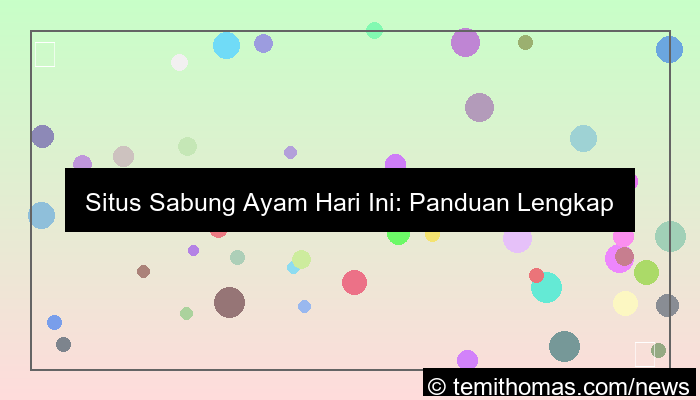 situs sabung ayam hari ini
