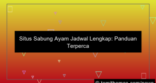 situs sabung ayam jadwal lengkap