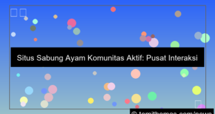 situs sabung ayam komunitas aktif
