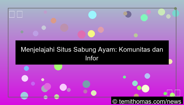 ilustrasi situs sabung ayam komunitas indonesia