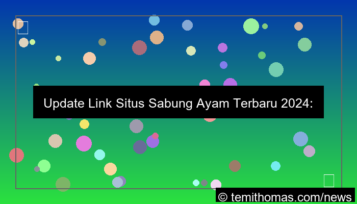 situs sabung ayam link update