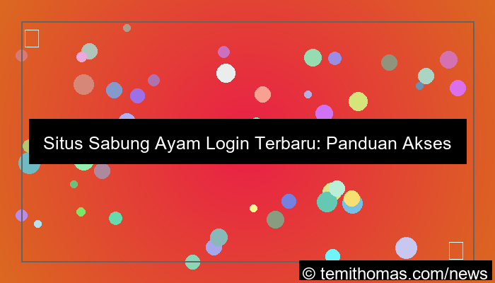 desain situs sabung ayam login terbaru