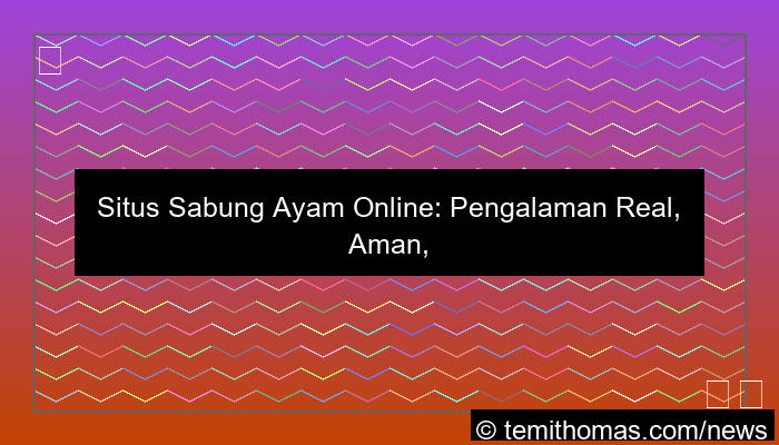 situs sabung ayam pengalaman real
