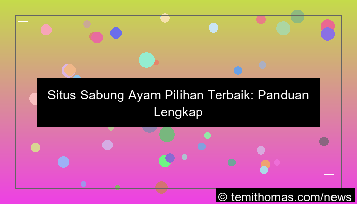 desain situs sabung ayam pilihan terbaik