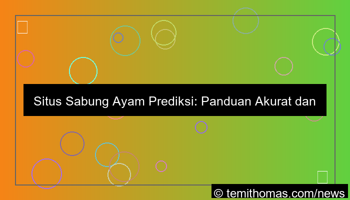 situs sabung ayam prediksi