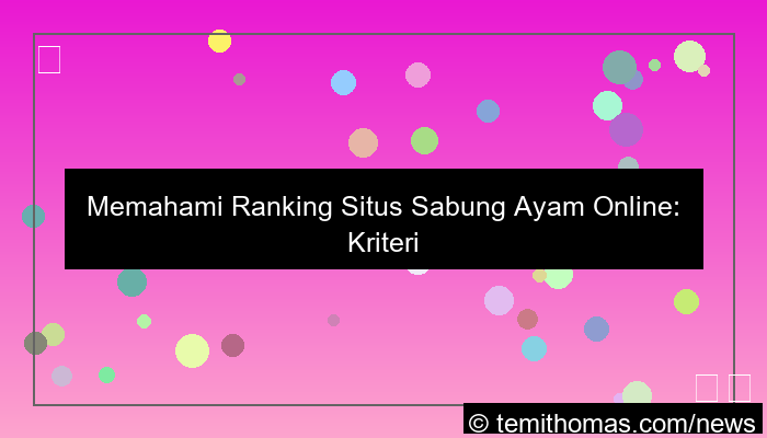 situs sabung ayam ranking