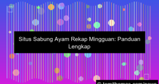 situs sabung ayam rekap mingguan