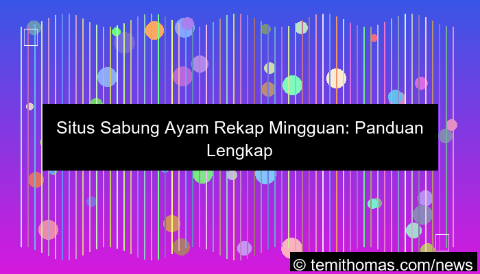 situs sabung ayam rekap mingguan