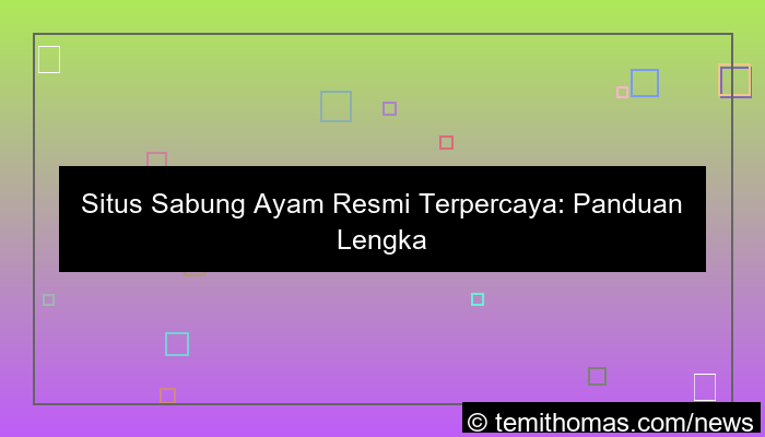 desain situs sabung ayam resmi terpercaya