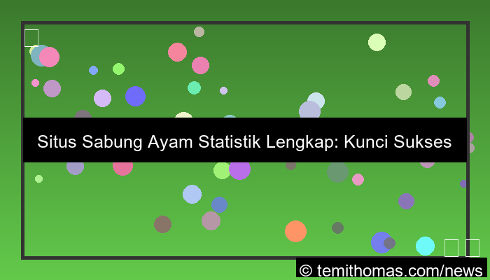 desain situs sabung ayam statistik lengkap
