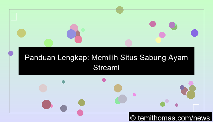 situs sabung ayam streaming