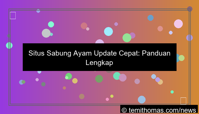 situs sabung ayam update cepat