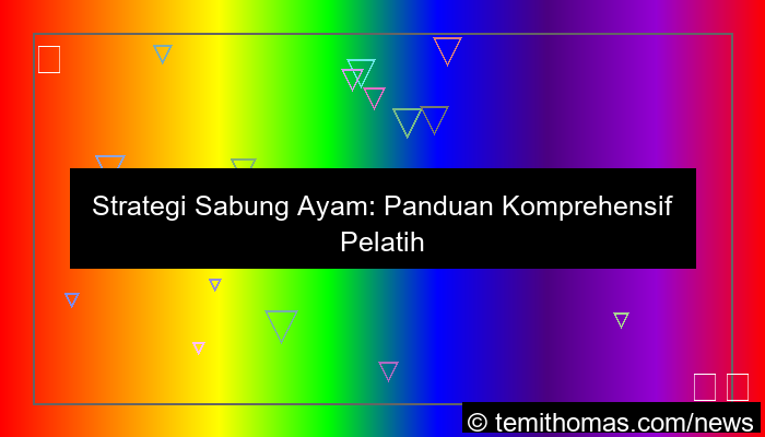 visual strategi sabung ayam