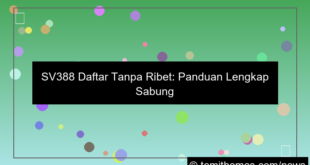 desain sv388 daftar tanpa ribet