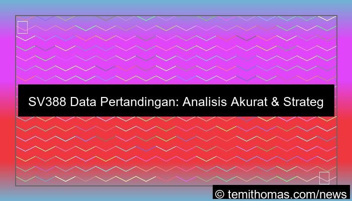 desain sv388 data pertandingan